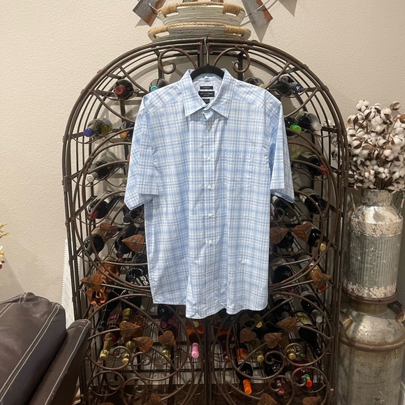 Ariat Pro Series Other - Ariat Pro Men's Light Blue Plaid Button-Down Shirt